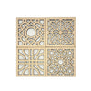 Maple Square Geo Wood Coasters - Set of 4Set B - The Red Door Engraving Company Inc.
