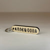 Maple Wood Cut-Out Keychains Back Door - The Red Door Engraving Company Inc.
