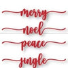 Red Seasonal Plate Toppers - The Red Door Engraving Company Inc.