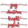 Red Seasonal Plate Toppers - The Red Door Engraving Company Inc.