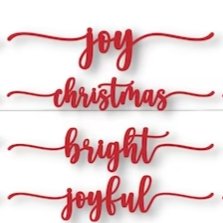 Red Seasonal Plate Toppers - The Red Door Engraving Company Inc.