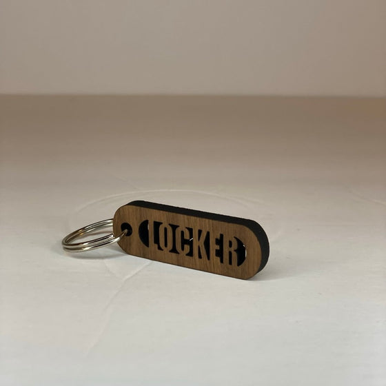 Walnut Wood Cut-Out Keychains Locker - The Red Door Engraving Company Inc.